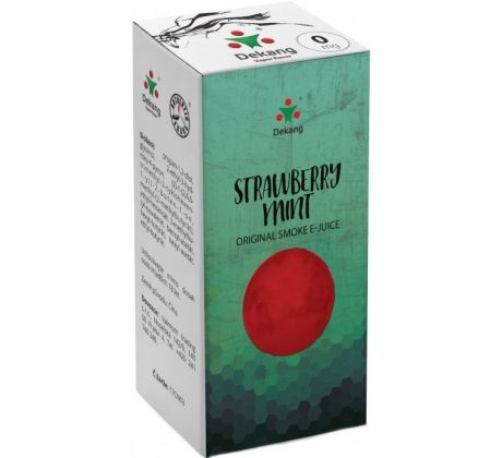 Liquid Dekang Strawberry mint 10ml - 0mg (Jahoda s mátou)