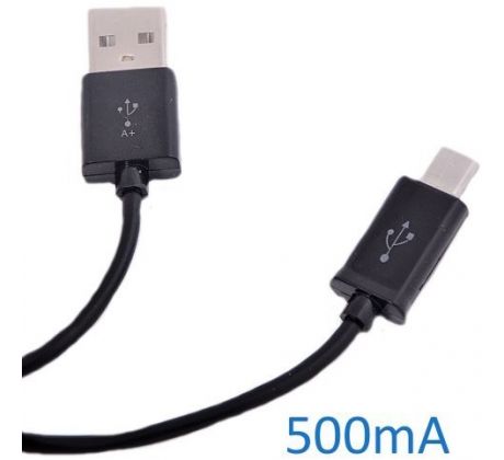 Univerzální USB-MICRO USB kabel 500mA Black