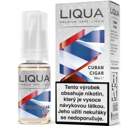 Liquid LIQUA CZ Elements Cuban Tobacco 10ml-3mg (Kubánský doutník)