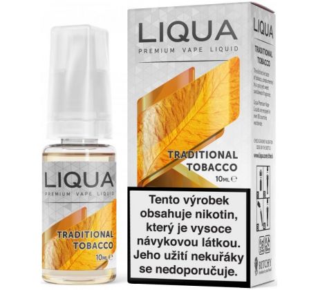 Liquid LIQUA CZ Elements Traditional Tobacco 10ml-12mg (Tradiční tabák)