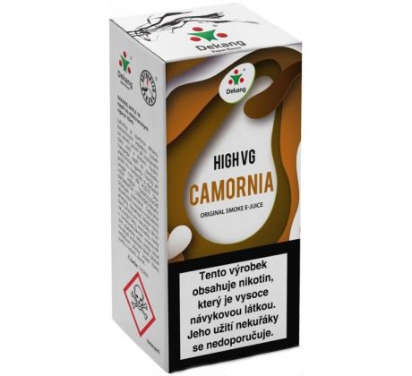 Liquid Dekang High VG Camornia 10ml - 3mg (Tabák s ořechy)