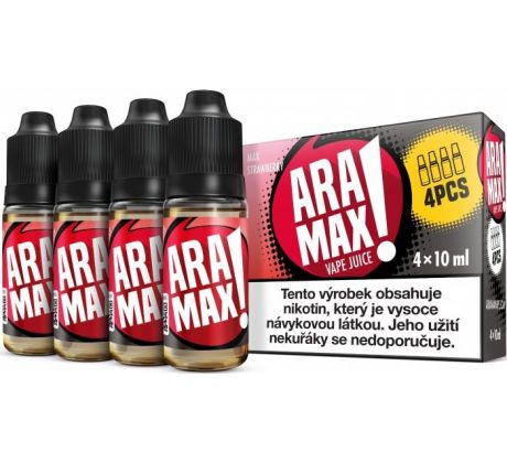 Liquid ARAMAX 4Pack Max Strawberry 4x10ml-3mg