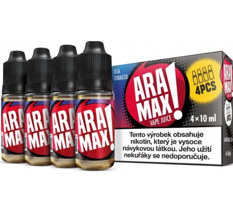 Liquid ARAMAX 4Pack USA Tobacco 4x10ml-3mg