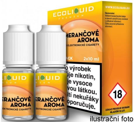 Liquid Ecoliquid Premium 2Pack Orange 2x10ml - 0mg (Pomeranč)