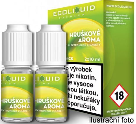 Liquid Ecoliquid Premium 2Pack Pear 2x10ml - 6mg (Hruška)