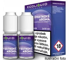 Liquid Ecoliquid Premium 2Pack Plum 2x10ml - 6mg (Švestka)