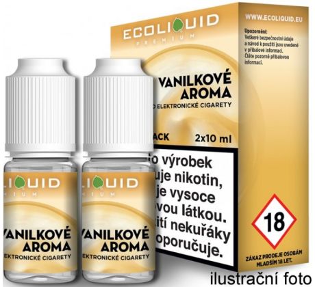 Liquid Ecoliquid Premium 2Pack Vanilla 2x10ml - 0mg (Vanilka)