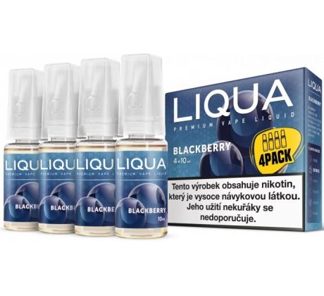 Liquid LIQUA CZ Elements 4Pack Blackberry 4x10ml-6mg (ostružina)