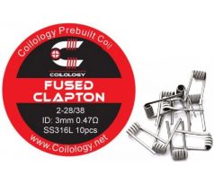 Coilology Fused Clapton předmotané spirálky SS316 0,47ohm 10ks