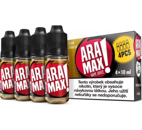 Liquid ARAMAX 4Pack Cigar Tobacco 4x10ml-18mg