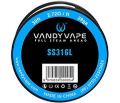 Vandy Vape SS316 odporový drát 28GA 9m