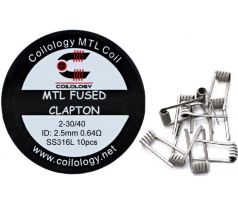 Coilology MTL Fused Clapton předmotané spirálky SS316 0,64ohm 10ks