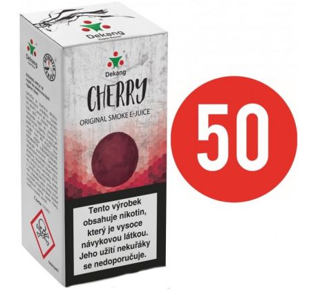 Liquid Dekang Fifty Cherry 10ml - 3mg (Třešeň)
