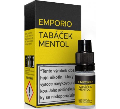 Liquid EMPORIO Tobacco - Menthol 10ml - 12mg