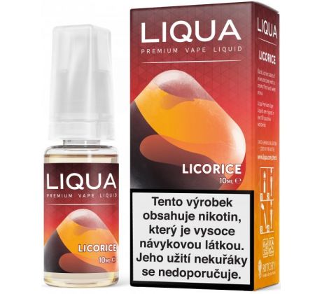 Liquid LIQUA CZ Elements Licorice 10ml-12mg (Lékořice) - VÝPRODEJ !!!