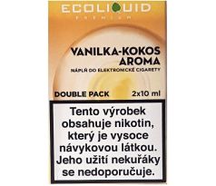 Liquid Ecoliquid Premium 2Pack Vanilla Coconut 2x10ml - 6mg