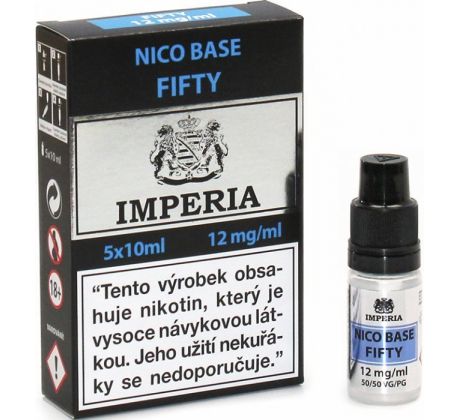 Nikotinová báze CZ IMPERIA 5x10ml PG50-VG50 12mg