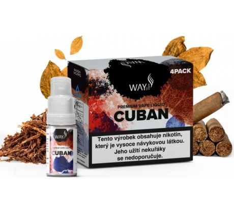 Liquid WAY to Vape 4Pack Cuban 4x10ml-3mg