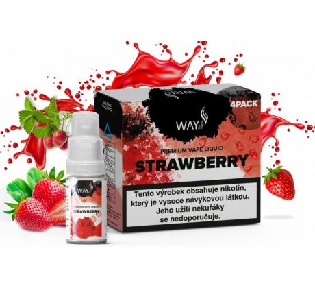 Liquid WAY to Vape 4Pack Strawberry 4x10ml-3mg