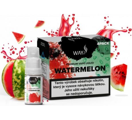 Liquid WAY to Vape 4Pack Watermelon 4x10ml-3mg