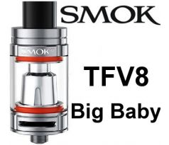 Smoktech TFV8 Big Baby clearomizer Silver - VÝPRODEJ