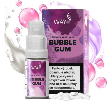 Liquid WAY to Vape Bubble Gum 10ml-3mg