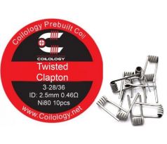 Coilology Twisted Clapton předmotané spirálky Ni80 0,46ohm 10ks